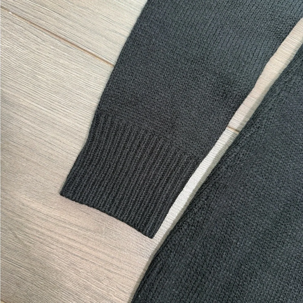 H&M Black Off-Shoulder Ribbed Knit Sweater Dress - Picture 3 of 6